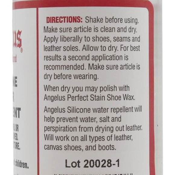 Liquid Silicone WATER REPELLENT proTecT Leather BootShoe rain water snow ANGELUS - Picture 3 of 5